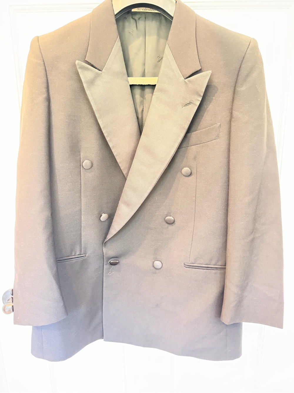 ✨Valentino✨Double-Breasted Black Tuxedo Jacket